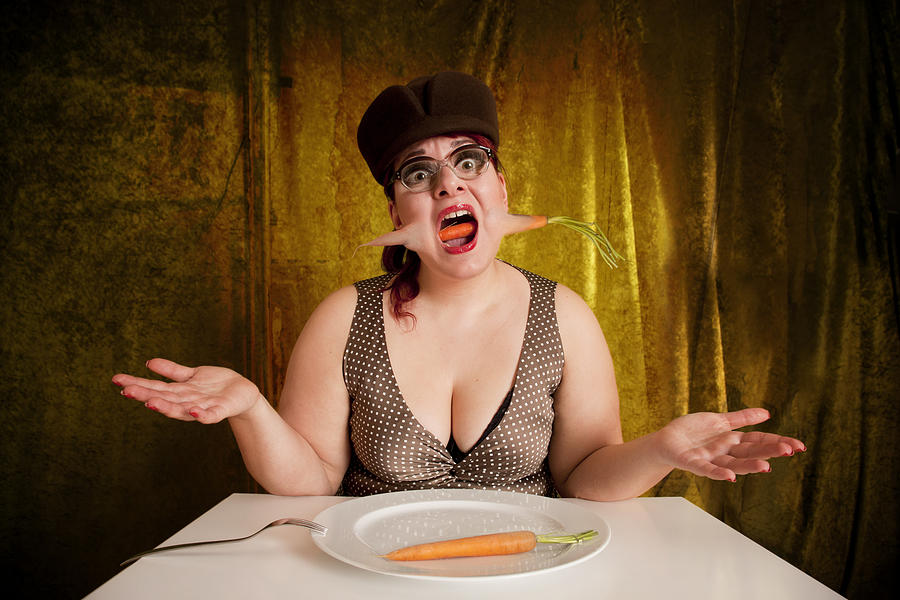 Carrot Photograph - I Hate Diets! by Christine Von Diepenbroek