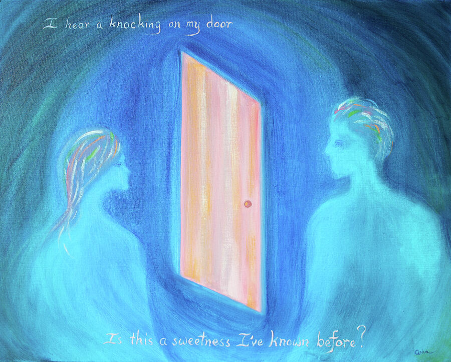 I Hear a Knocking on My Door Painting by Asha Carolyn Young