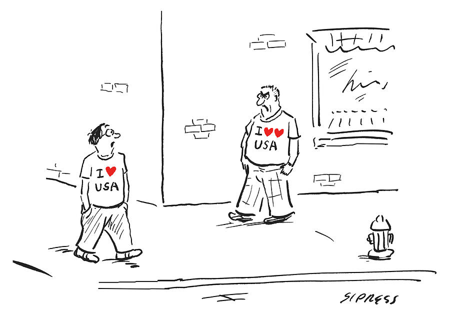 I Heart USA Drawing by David Sipress