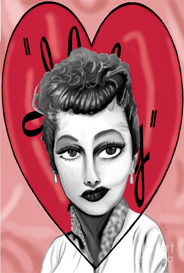 I love Lucy Digital Art by Bless Misra