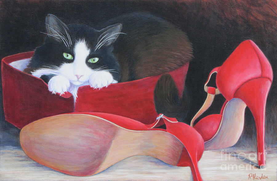 I Love New Shoes 2 Painting by Pamela Iris Harden