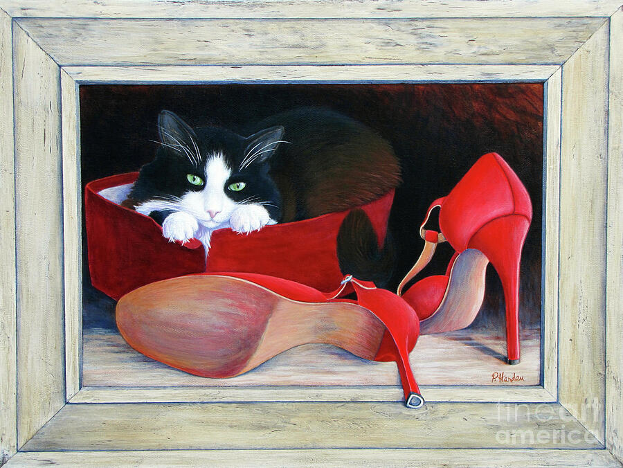 I Love New Shoes Painting by Pamela Iris Harden