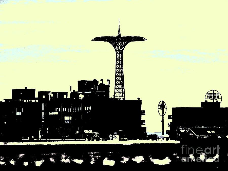 Building Digital Art - I Love You to Coney Island and Back by Gina Matarazzo Building Digital Art - I Love You to Coney Island and Back by Gina Matarazzo