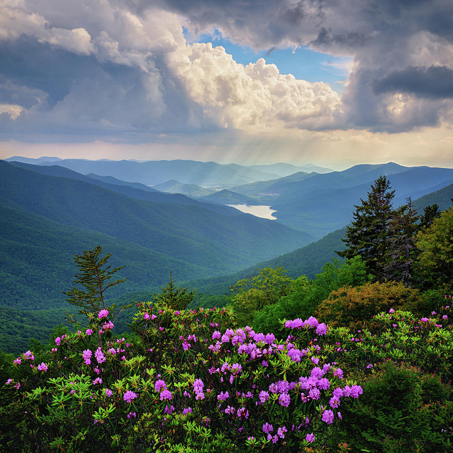 I See the Light - Blue ridge montains Photograph by Jeremy Yoho - Fine ...