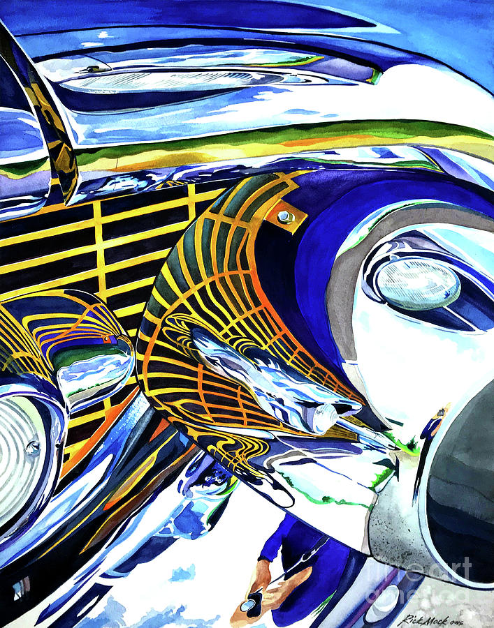 I Shot The Chevy 2 Painting by Rick Mock