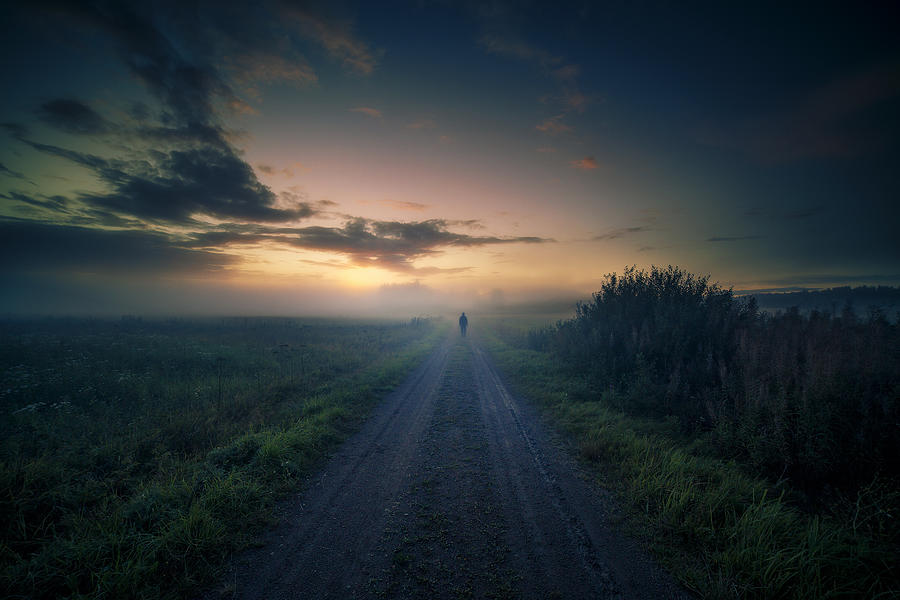 Landscape Photograph - I Walk In The Morning And Still I Hear Of Sorrow... by Mika Suutari