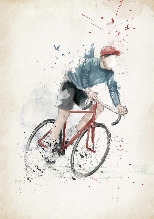 Bicycle Mixed Media - I want to ride my bicycle by Balazs Solti