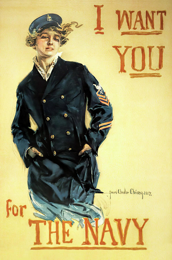 I Want You For The Navy 1917 Photograph by Daniel Hagerman