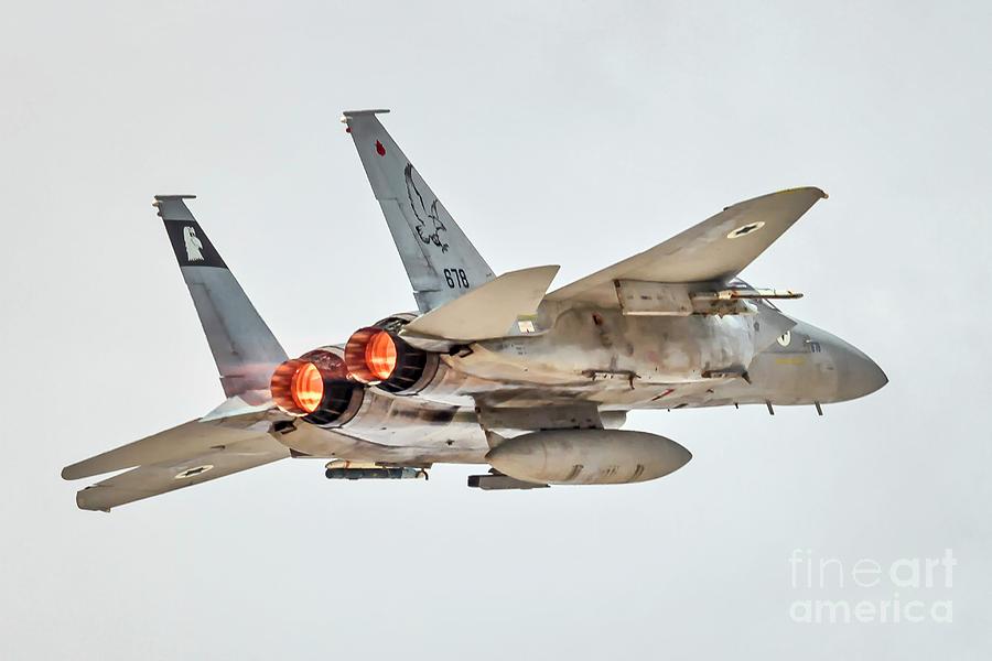 Iaf F-15a Fighter Jet In Flight Photograph by Photostock-israel/science Photo Library