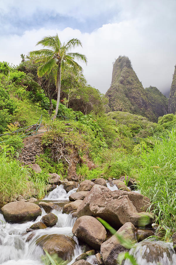 Iao Needle And Stream Maui Hawaii Photograph By Picturelake 8672