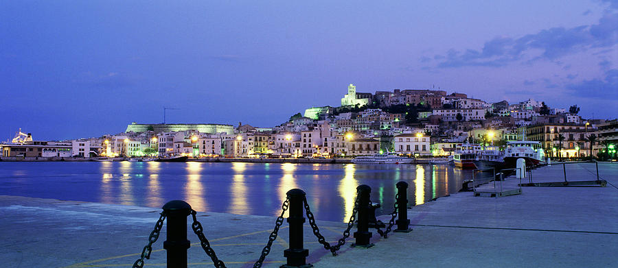 Ibiza City, Oldtown And Harbour, Ibiza, Balearic Islands, Spain ...