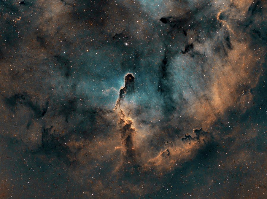 Interstellar Photograph - Ic 1396, The Elephants Trunk Nebula by Giulio Ercolani