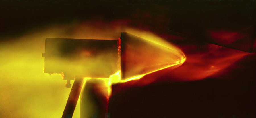 Model Photograph - ICBM Burn Test by Hank Walker