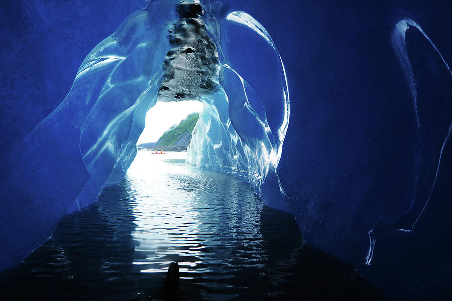 Ice Cave In Iceberg Photograph by Piriya Photography