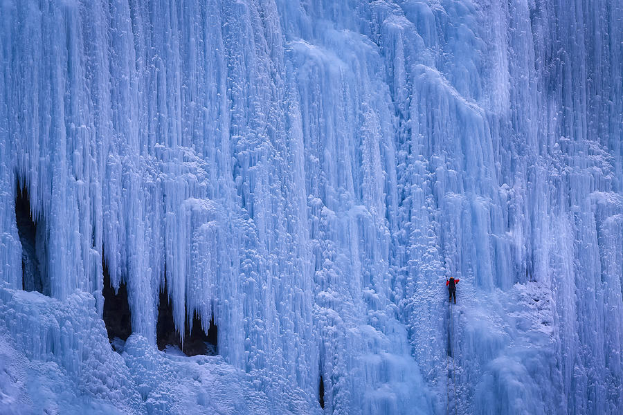 Ice Climber Photograph by Michael Zheng
