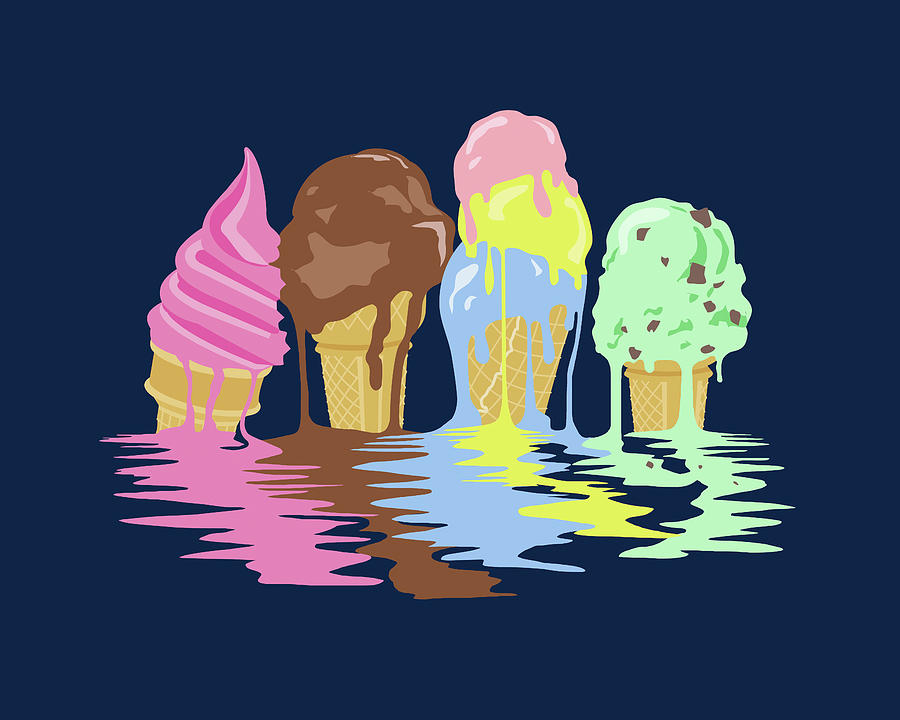 Candy Digital Art - Ice Cream Dreams by Rachel Caldwell