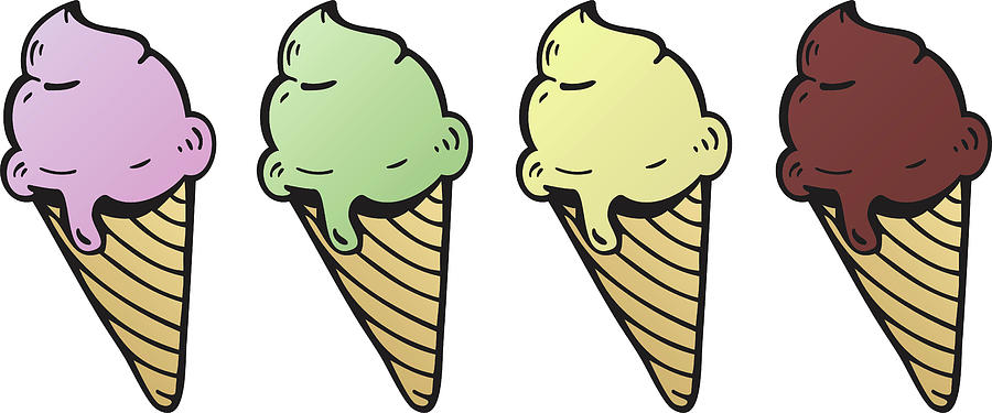 Ice Cream - Illustration Photograph by Onion