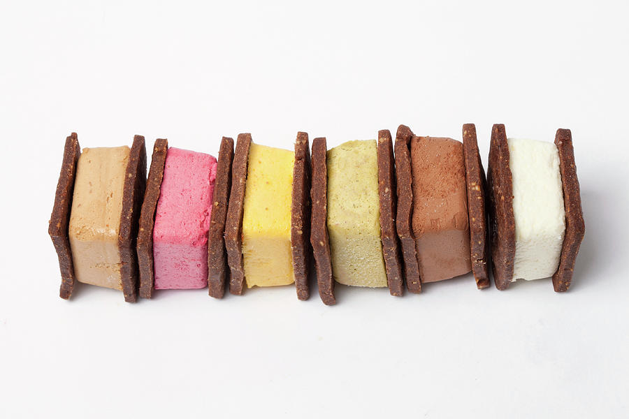 Ice Cream Sandwiches Filled With Different Flavoured Ice Creams ...