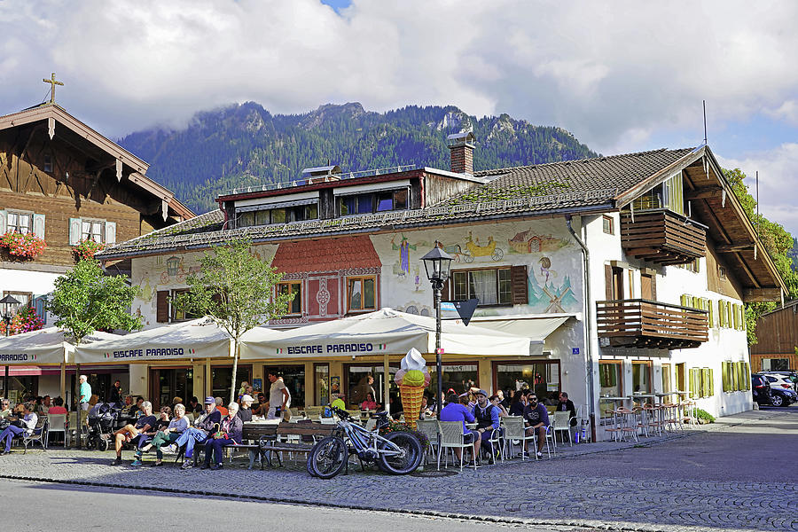 Ice Cream Store In Oberammergau Germany  Photograph by Rick Rosenshein