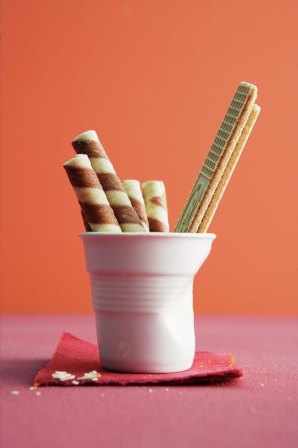 Ice Cream Wafers Photograph by Michael Wissing