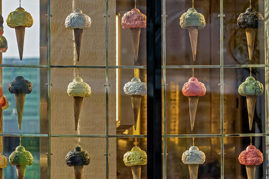 Ice creams at exhibition Photograph by Roberto Pagani