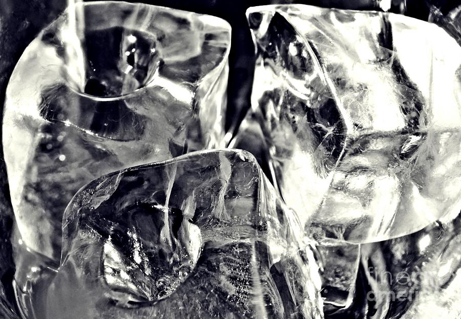 Ice Cube Photograph - Ice Cubes 3 by Sarah Loft