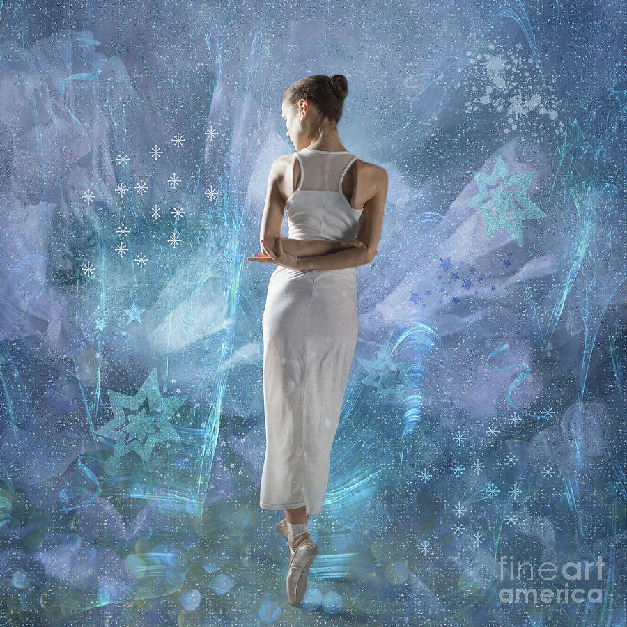 Fantasy Mixed Media - Ice Dancer by Elisabeth Lucas