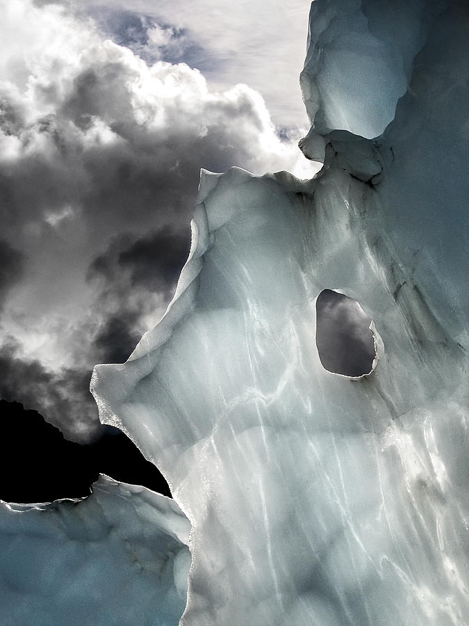 Up Movie Photograph - Ice Details In Franz Josef Glacier by Tristan Shu