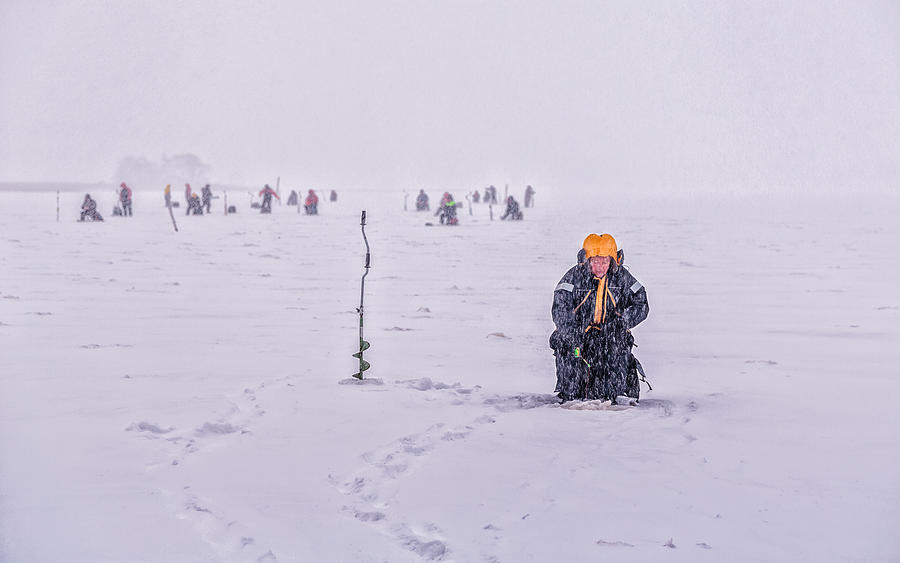 Ice Fishing Photograph by Carlos "grury" Santos