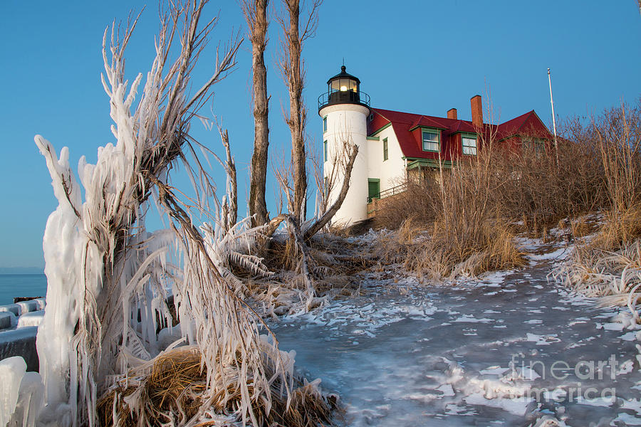 Ice In Early Winter At Point Betsie Photograph