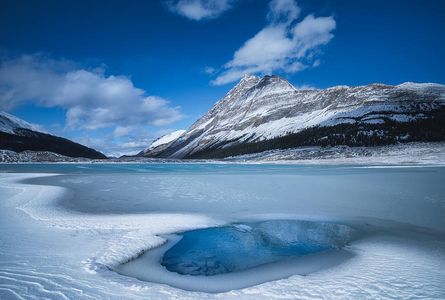 Banff National Park Photograph - Ice Lake Time by Yongnan Li ?????
