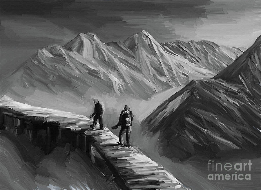 Ice Mountain Painting by Gull G