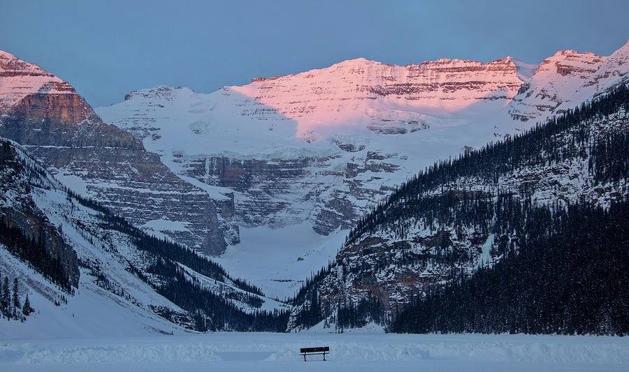 Ice Photograph - Ice Rink Lake Louise by Mark Duffy Ice Photograph - Ice Rink Lake Louise by Mark Duffy