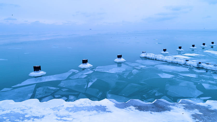 Winter Photograph - Ice Shelf by Njr Photos