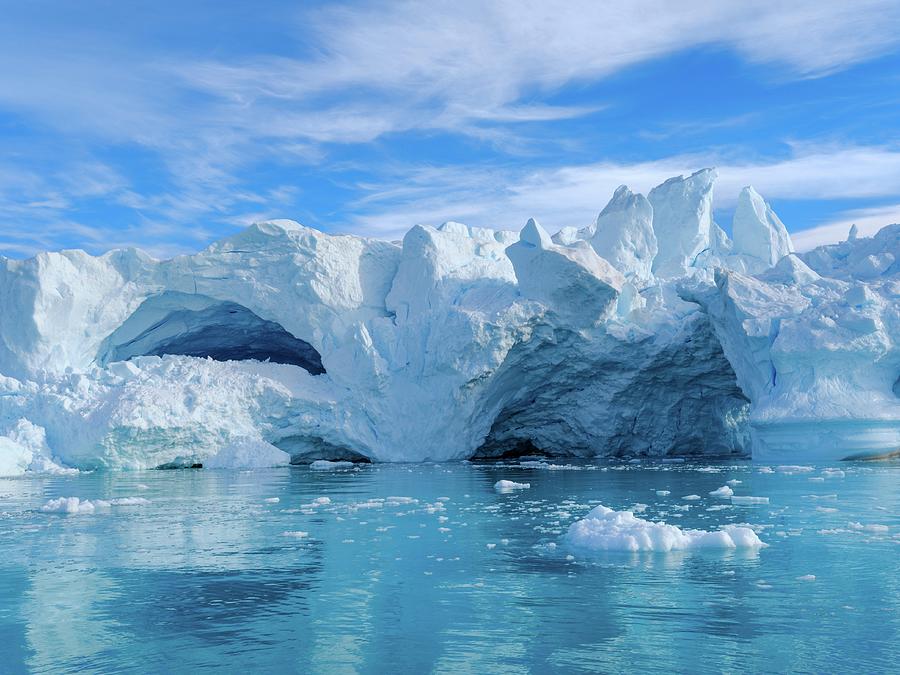 Iceberg In The Fjord. Landscape Photograph by Martin Zwick - Fine Art ...