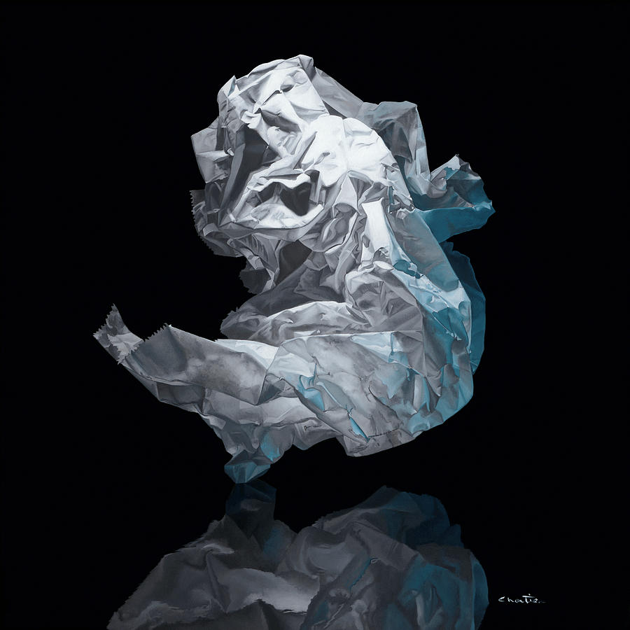 Abstract Painting - Iceberg Iv by Francois Chartier