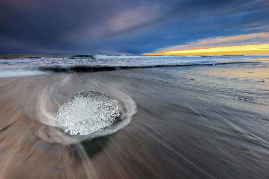 Iceberg On Beach Photograph by Piriya Photography