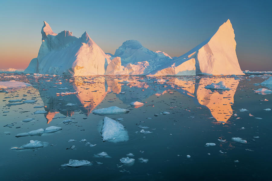 Landscape Photograph - Iceberg Reflection by Michael Blanchette Photography