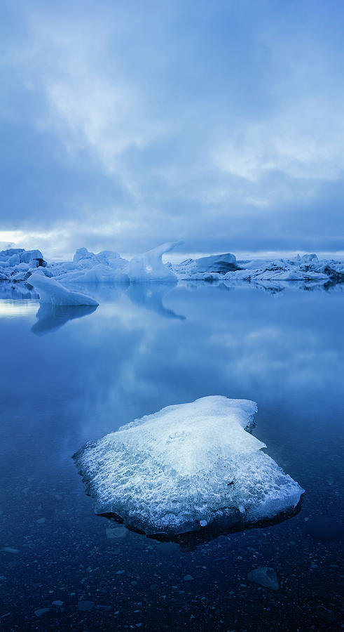 Nature Photograph - Icebergs 1 Vertical by Moises Levy