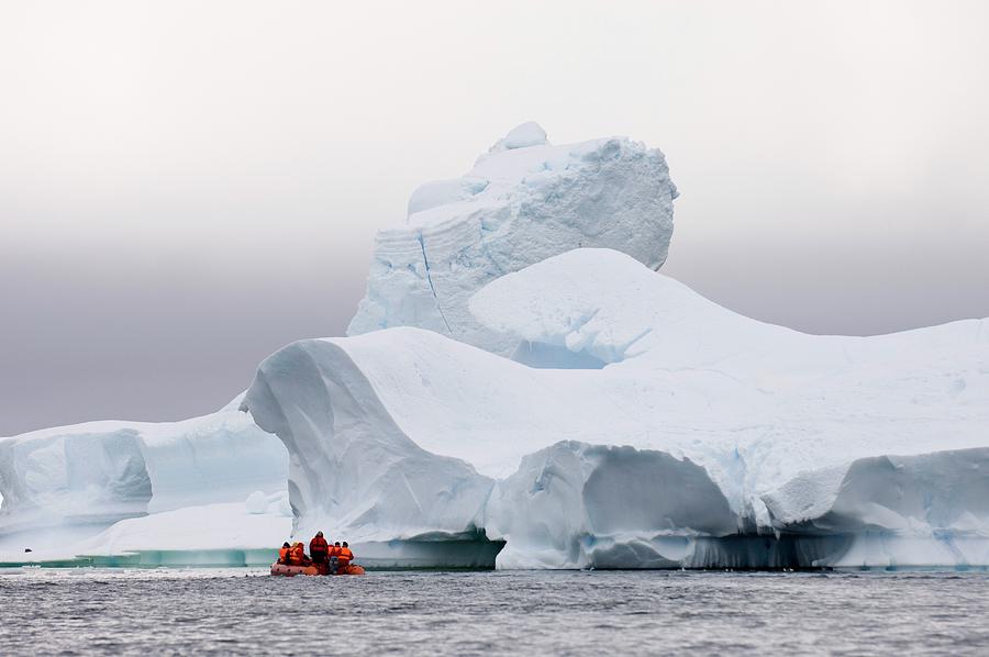 Icebergs, Antarctica Digital Art by Jacana Stock