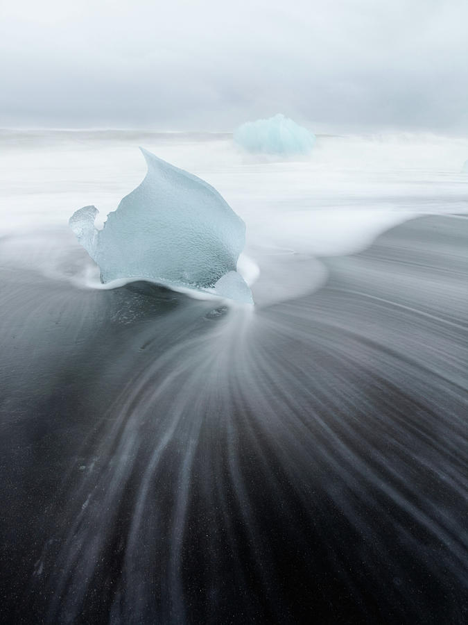 Icebergs On Beach Photograph by Matteo Colombo