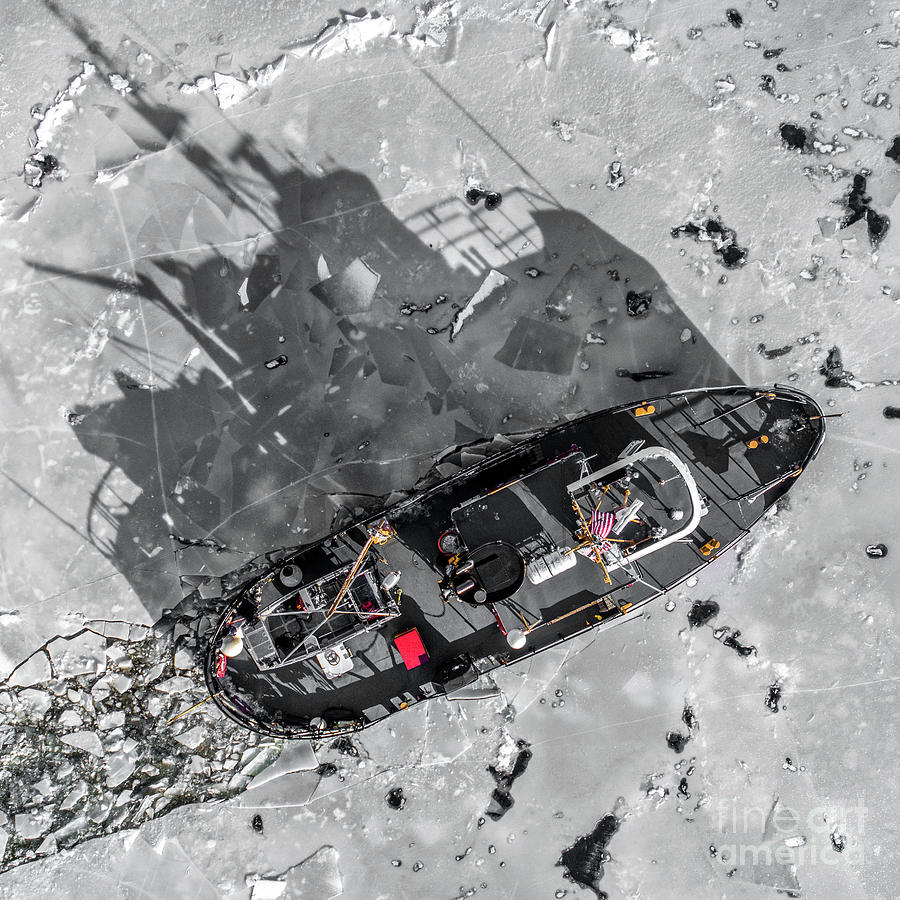 Icebreaker - USCGC Bollard Photograph by Mike Gearin