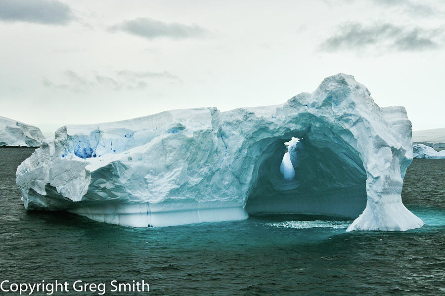 Iceburg near the Lemaire Channel Antarctica Photograph by Greg Smith