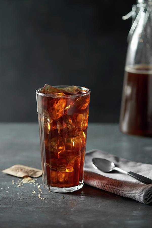 Iced Coffee Served In A Glass Photograph by Janellephoto - Fine Art America