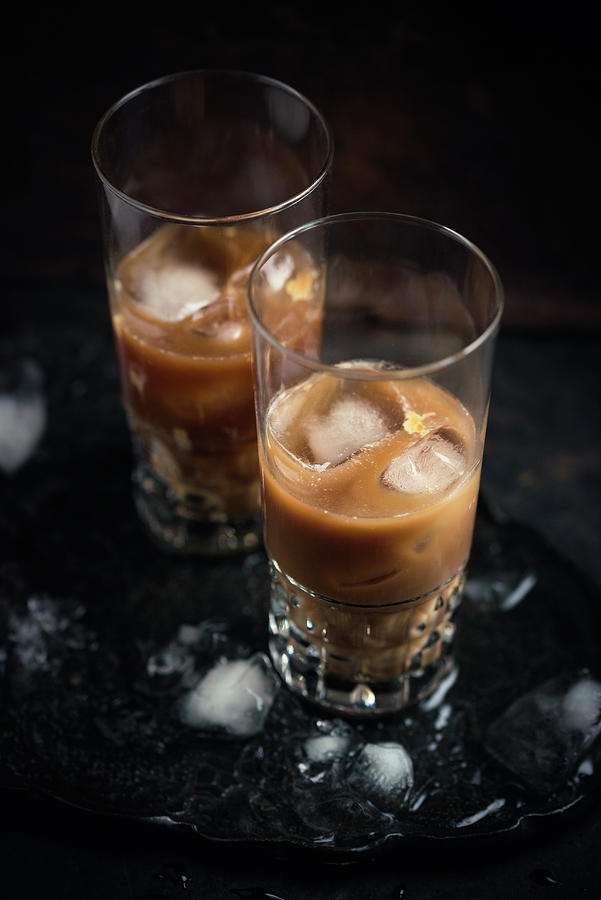 Iced Coffee With Almond Milk Photograph by Kati Neudert
