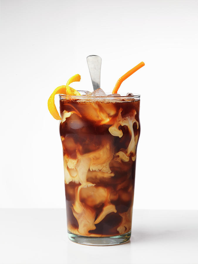 Iced Coffee With Oranges Photograph by Jim Scherer