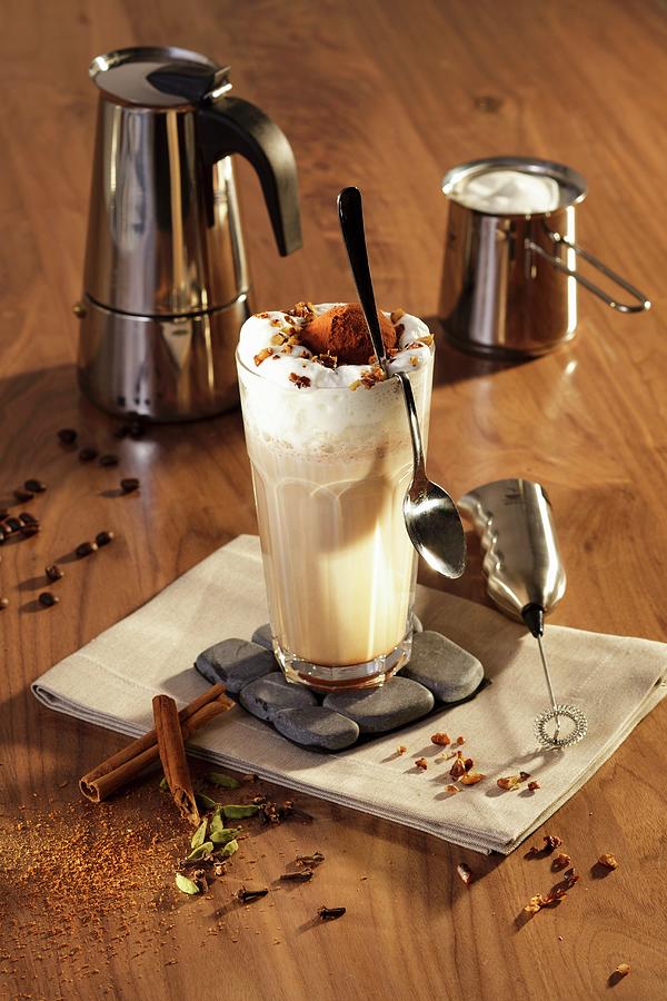 Iced Coffee With Spices Photograph by Niklas Thiemann