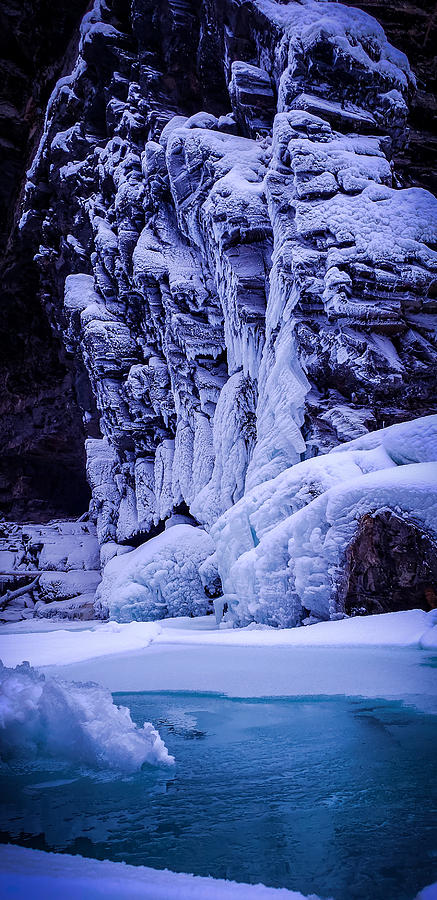 Iced rock Photograph by Thomas Nay