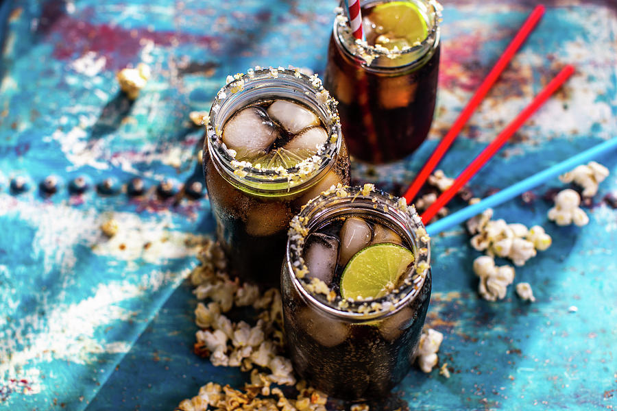 Iced Tea With Rum And Lime Photograph by Lara Jane Thorpe