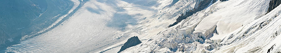 Icefall Glacier Panorama Photograph by Fotovoyager